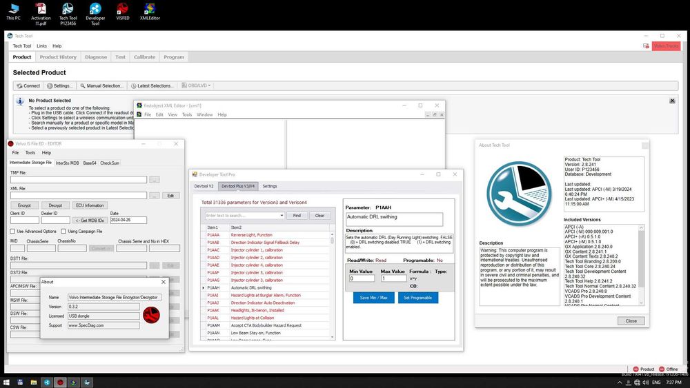 Программа для диагностики Volvo Tech Tool