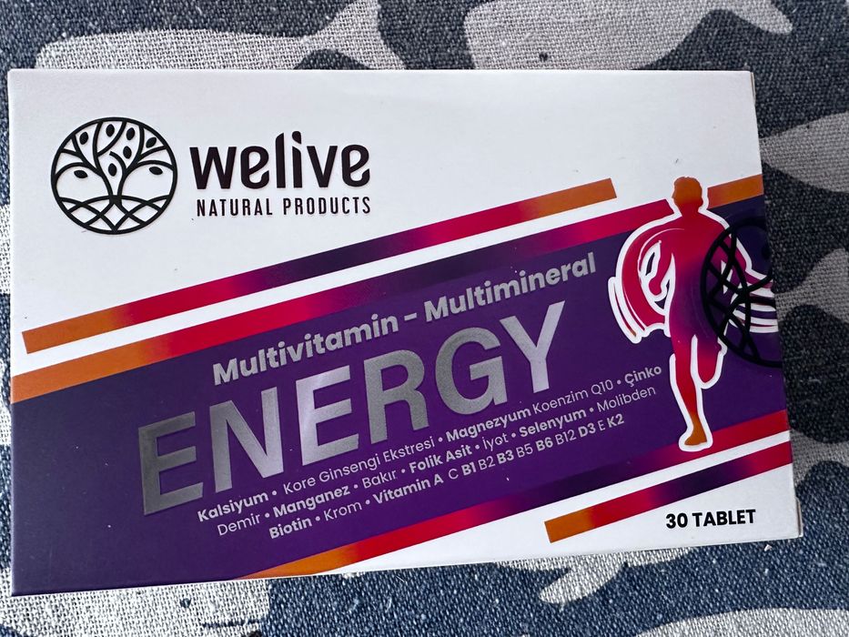 Продается мультивитаминный комплекс Energy от Welivе из Турции