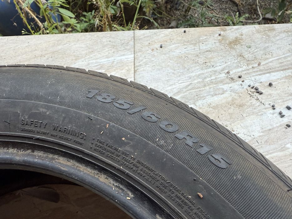 185 60 R15 Пара 2шт. Лето. Шины