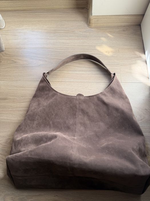 Кафява велурена чанта Sinsay