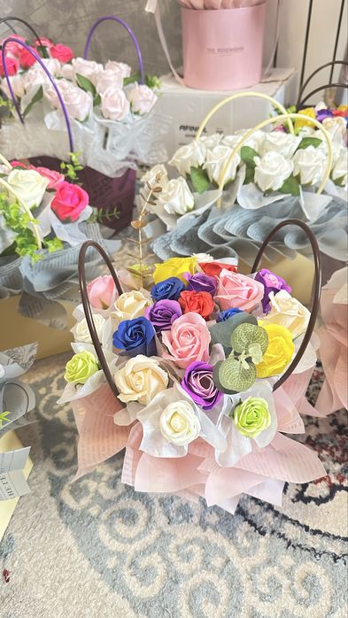 Мыльные розы букет