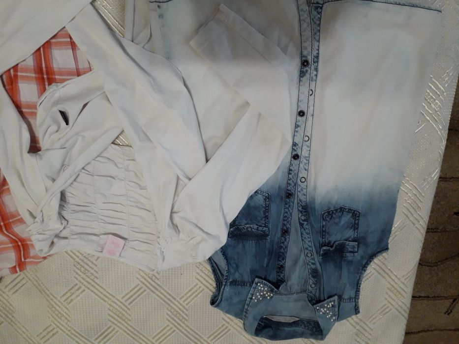 Потници и тениски са момиче р.140