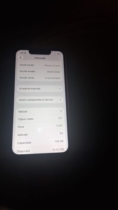 Vand iphone 13 mini 128GB