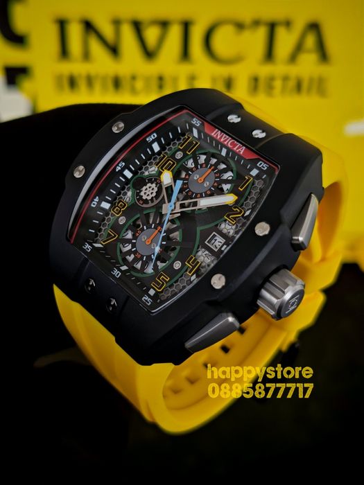 INVICTA Strada Yellow 47 mm, Инвикта нов ръчен часовник