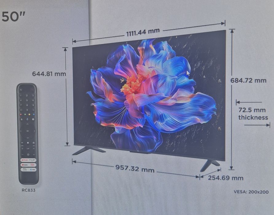 Телевизор TCL 50P6K