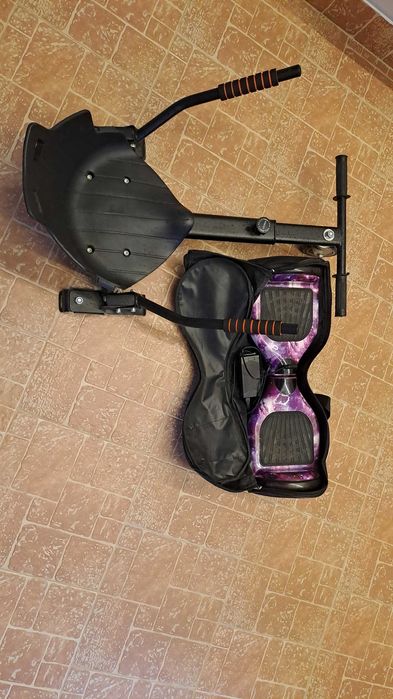 Hoverboard Smart Balance cu 2 baterii functionare 30 min + scaun