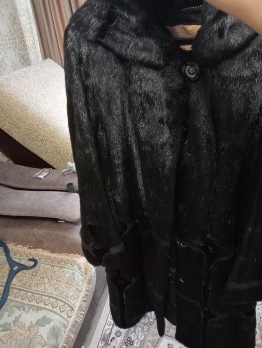 Шүба норковая.черного цвета