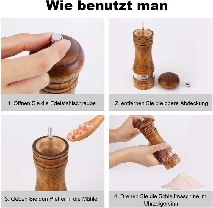 Набор мельниц для перца и соли с керамическими жирновами! Новый!