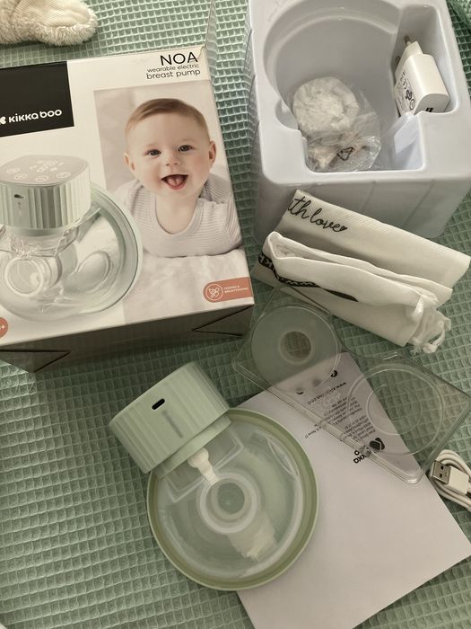 KIKKA BOO Електрическа помпа за кърма преносима NOA MINT