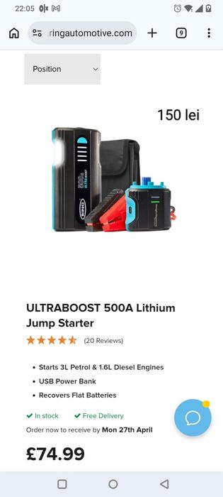 Starter auto compresor