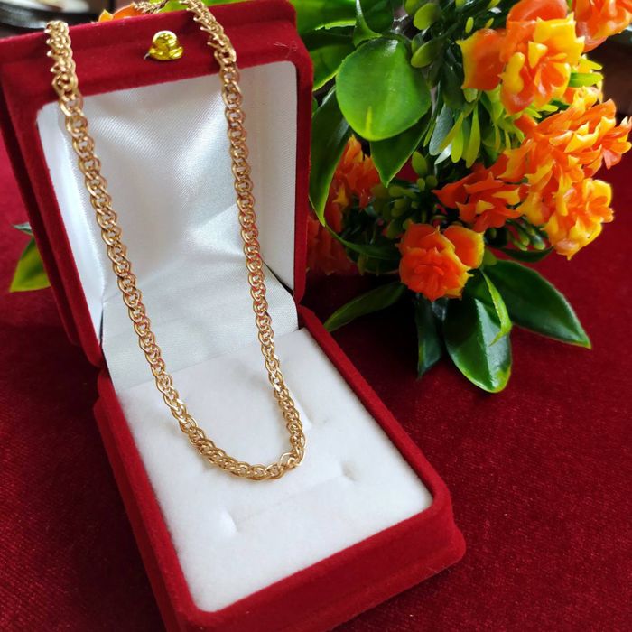 Золотая нежная цепочка золото 585 Доставка. Коробка в бонус)