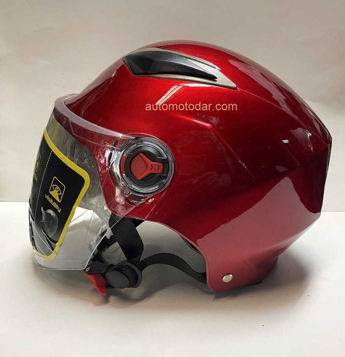 каска с очила за скутер мотопед лятна