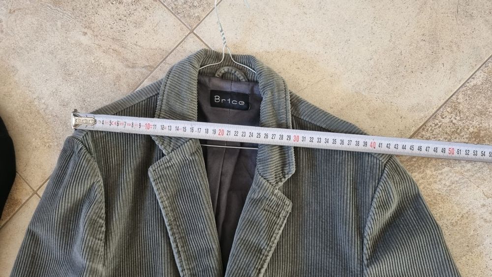 Haina Sacou barbati raiat gri și negru mărimea L