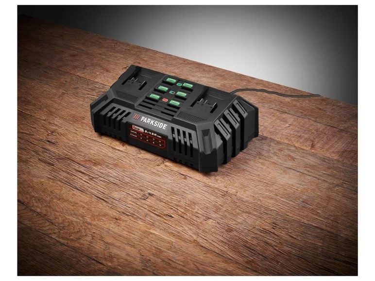 Двойно зарядно устройство за батерии PARKSIDE, ПАРКСАЙД 20 V