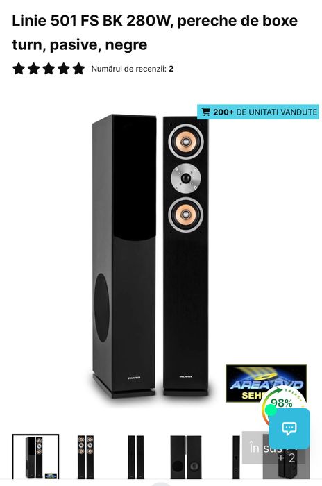 boxe turn, pasive, Auma 501 FS BK 280W-Garantie