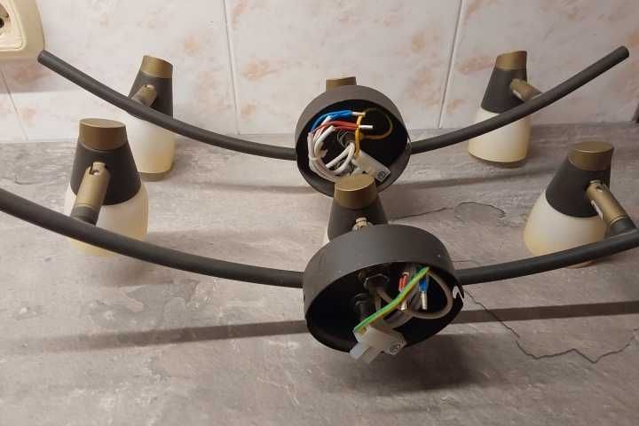 Класически стилни аплици от метал в черен и бронзов мат 2 бр.