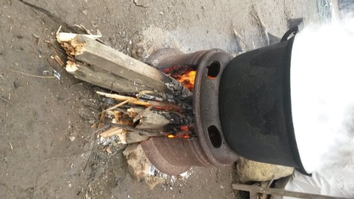 Pirostrie pentru ceaun gatit rustic