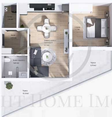 Продава се Двустаен апартамент в Пловдив, Каменица 2 - 84 кв.м за 1356 €/кв.м - Снимка #5