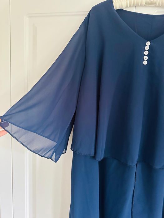 Rochie eleganta , din voal , masura L / XL, noua cu eticheta