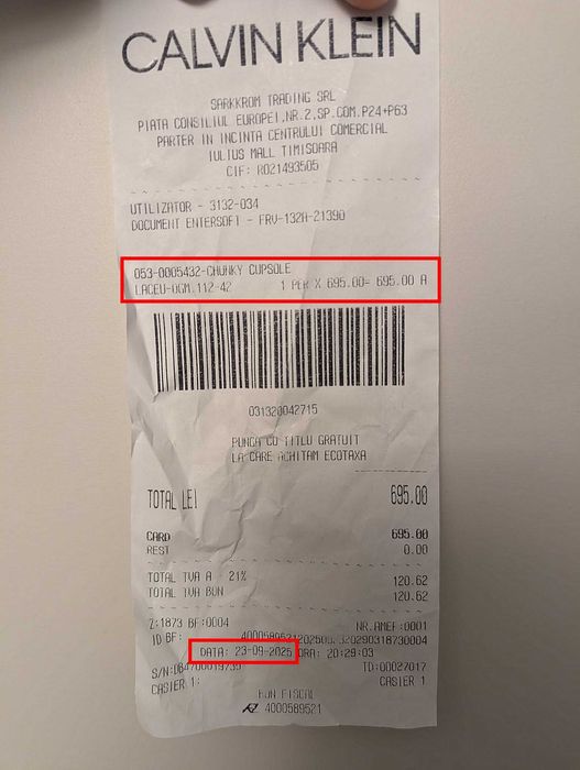 Pantofi casual Calvin Klein - mărime 42