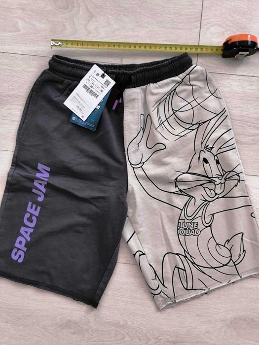Zara Space Jam Bermude baieti Marimea 134, 9 ani Looney Tunes, NOI