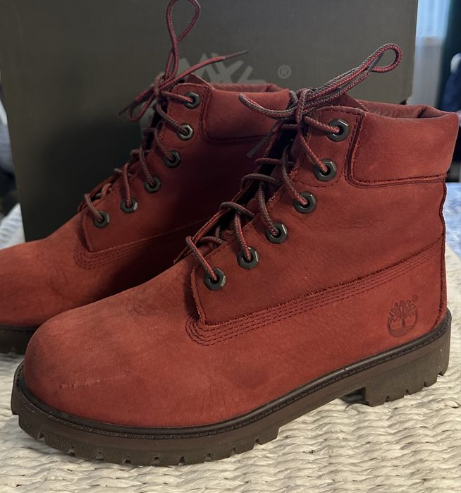 Timberland Premium 6 Inch Waterproof – Dark Red Nubuck
