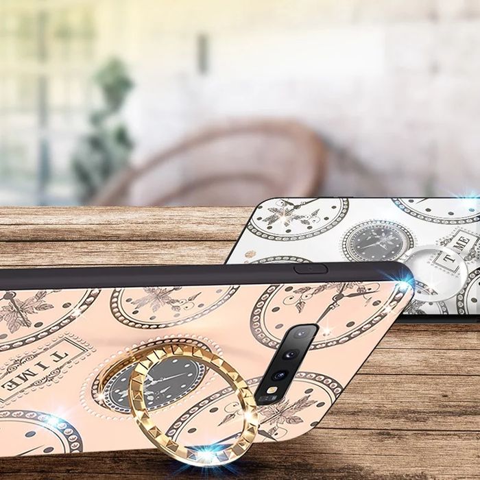 Husa cu inel rotativ " Clock " Samsung  S10 ; S9 Plus