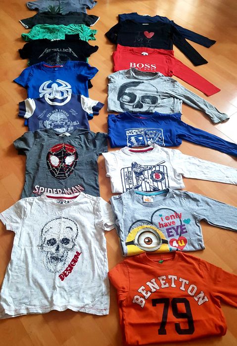 Lot tricouri/bluze 16buc, 116-122 cm, 5/6 ani