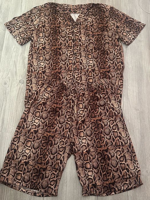 Compleu Animal Print Camasa+Pantaloni Scurti Vara