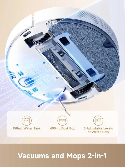 Робот прахосмукачка Dreame D10 Plus Gen 2 (6000 Pa) със станция