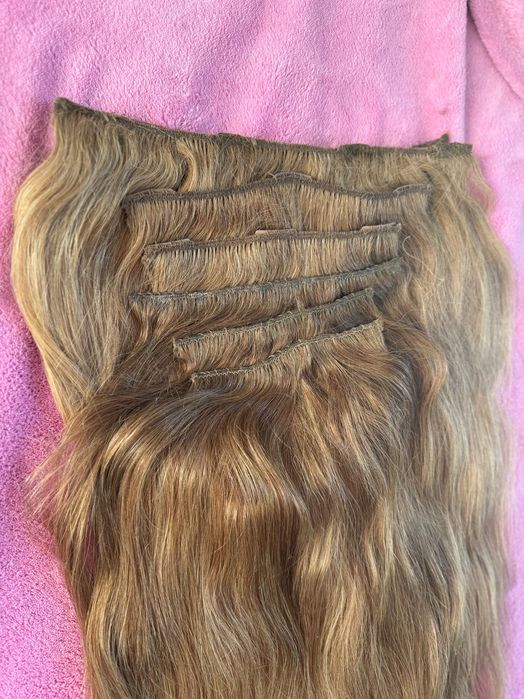 Екстеншъни- тъмно русо