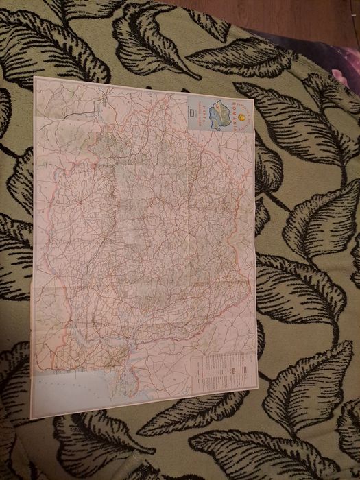 Harta Turistică - Rutieră România 1979 - Direcția Topografică Militară