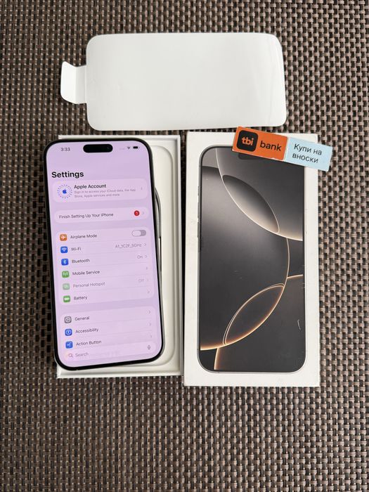 НОВ!iPhone 16 Pro max*ЛИЗИНГ 92лв/м Natural айфон 16 про макс 256