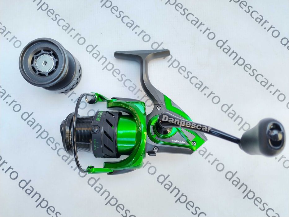 SET 2 Mulinete Feeder Robinhan IMPACT SP4000 tambur long cast 10 ruL
