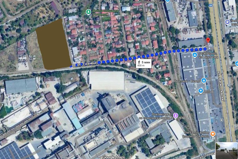 Парцел за промишлено строителство в р-н Северен Пловдив