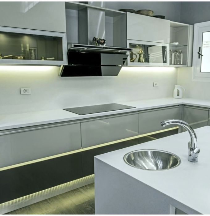 Установка лед подсветки на кухню