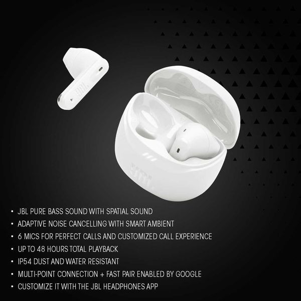 Нови Безжични Слушалки JBL - Tune Flex 2, TWS, ANC, 2 години Гаранция