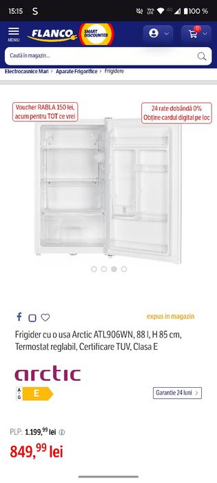 Frigider mic Artic