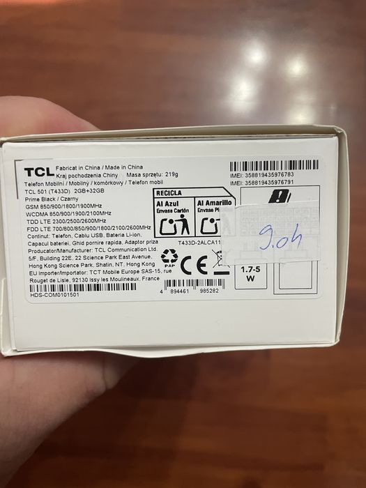 Vand telefon Nou  K70 SE si TCL 501