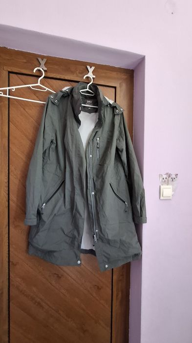 Дамско непромокаемо яке тип парка есенно, преходно Human nature, ветро