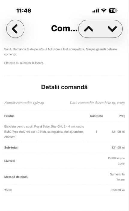 Bicicleta copii (fetite) Royal Baby Star Girl 12inch