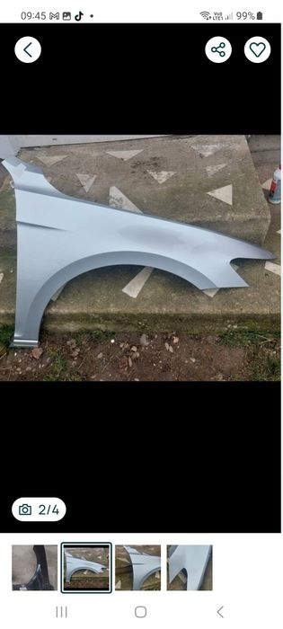 Vând aripa dreapta VW Passat B8, gri LA7W,900 lei,negociabil.