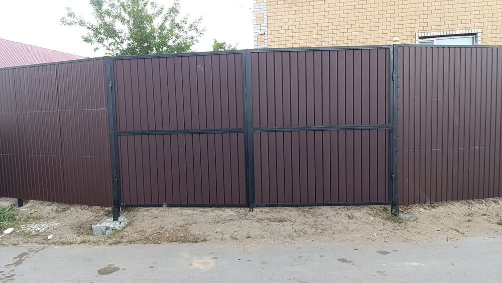 Заборы  ворота  из металла