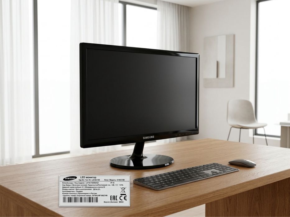Монитор Samsung 18.5" (LED / VGA) — рабочий, компактный