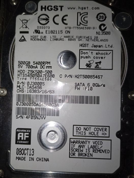 Продам жесткий диск 500гб