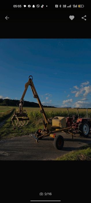 Brat graifer săpat încărcător gunoi  tractor