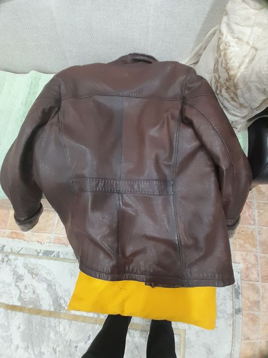 Куртка зимняя кожаная