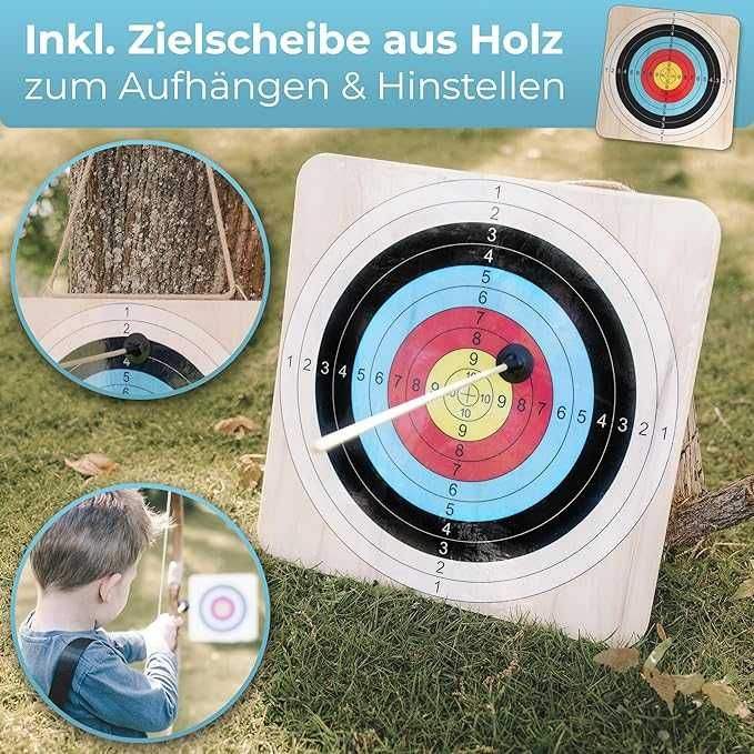 Set de săgeți și arc BOWRILLA® pentru copii