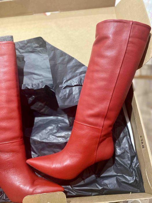 Mango-кожени ботуши- Намалени!!!