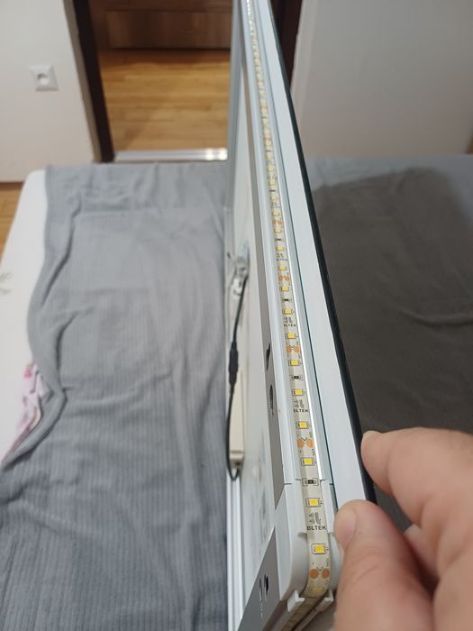 Oglinda baie led biselarte 100x60